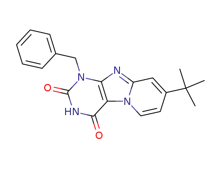 1-benzyl-7-tert-butyl-1H-1,3,4b,9-tetraaza-fluorene-2,4-dione