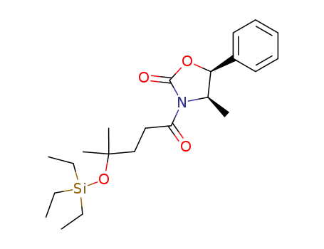 (4R,5S)-(+)-4-methyl-5-phenyl-3-[4-triethylsilyloxy-4-methylpentanoyl]-2-oxazolidinone