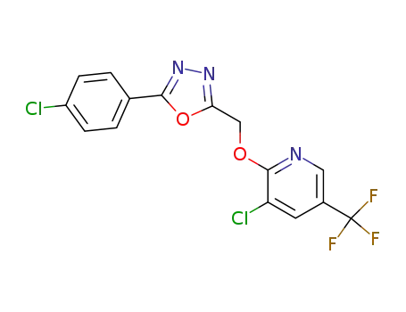 2-(5-(trifluoromethyl)pyridiloxymethyl)-5-(4-chlorophenyl)-1,3,4-oxadiazole
