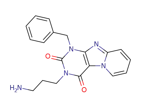 3-(3-amino-propyl)-1-benzyl-1H-1,3,4b,9-tetraaza-fluorene-2,4-dione