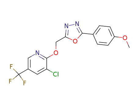 2-(5-(trifluoromethyl)pyridiloxymethyl)-5-(4-methoxyphenyl)-1,3,4-oxadiazole