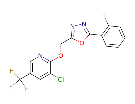 2-(5-(trifluoromethyl)pyridiloxymethyl)-5-(2-fluorophenyl)-1,3,4-oxadiazole