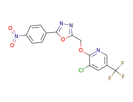 2-(5-(trifluoromethyl)pyridiloxymethyl)-5-(4-nitrophenyl)-1,3,4-oxadiazole