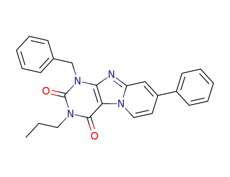 1-benzyl-7-phenyl-3-propyl-1H-1,3,4b,9-tetraaza-fluorene-2,4-dione