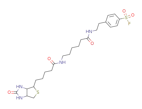 4-(2-{6-[5-(2-oxo-hexahydro-thieno[3,4-d]imidazol-6-yl)-pentanoylamino]-hexanoylamino}-ethyl)-benzenesulfonyl fluoride