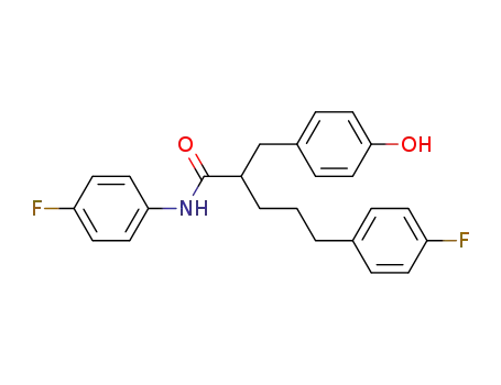 N-(4-fluorophenyl)-5-(4-fluorophenyl)-2-(4-hydroxybenzyl)pentanamide
