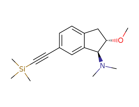 ((1S,2S)-2-Methoxy-6-trimethylsilanylethynyl-indan-1-yl)-dimethyl-amine