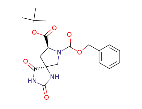 (5S,8S)-2,4-dioxo-1,3,7-triazaspiro[4.4]nonane-7,8-dicarboxylic acid 7-benzyl ester 8-tert-butyl ester