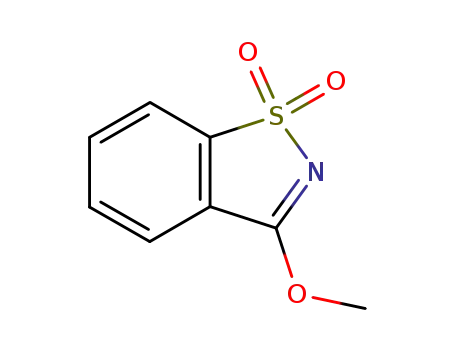 Molecular Structure of 18712-14-6 (3-Methoxy-1,2-benzisothiazole 1,1-dioxide)