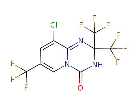 9-chloro-2,2,7-tris(trifluoromethyl)-2,3-dihydropyrido[1,2-a][1,3,5]triazin-4(3H)-one