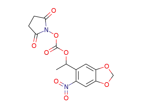 2,5-dioxopyrrolidin-1-yl (1-(6-nitrobenzo[d][1,3]dioxol-5-yl)ethyl) carbonate