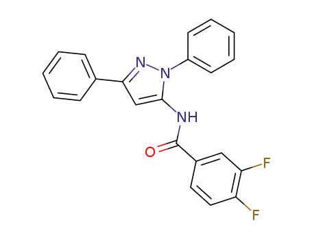 N-(1,3-diphenyl-1H-pyrazol-5-yl)-3,4-difluorobenzamide