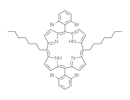 5,15-bis(2,6-dibromophenyl)-10,20-bisheptylporphyrin