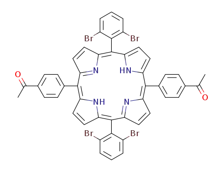 5,15-bis(2,6-dibromophenyl)-10,20-bis(4-acetylphenyl)porphyrin