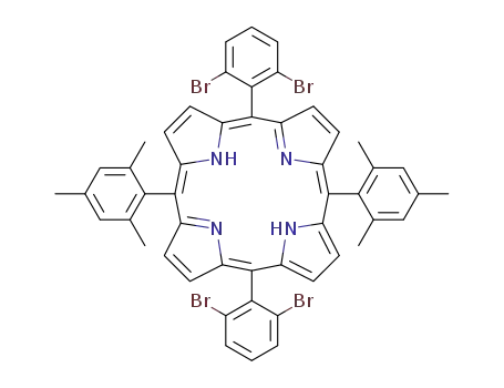 5,15-bis(2,6-dibromophenyl)-10,20-bis(2,4,6-trimethylphenyl)porphyrin