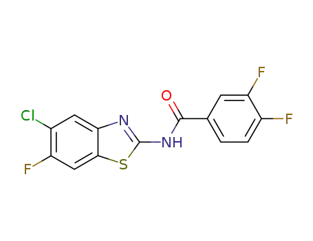 N-(5-chloro-6-fluoro-benzothiazol-2-yl)-3,4-difluoro-benzamide