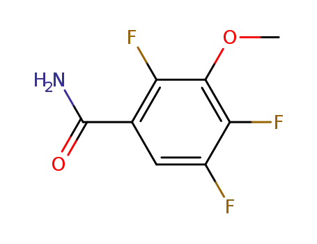 Molecular Structure of 112811-64-0 (3-METHOXY-2,4,5-TRIFLUOROBENZAMIDE)