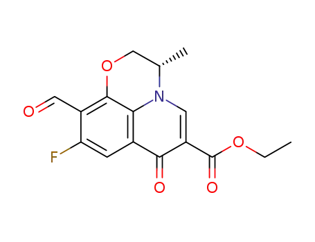 (S)-9-fluoro-3-methyl-10-formyl-7-oxo-2,3-dihydro-7H-pyrido[1,2,3-de]-1,4-benzoxazine-6-carboxylic acid ethyl ester
