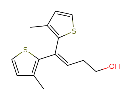 Molecular Structure of 847233-27-6 (3-Buten-1-ol, 4,4-bis(3-methyl-2-thienyl)-)