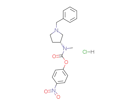 (R)-1-benzyl-3-[N-(4-nitrophenoxycarbonyl)-N-methylamino]pyrrolidine hydrochloride