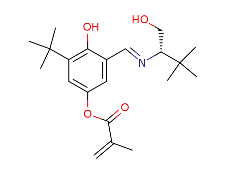 (S)-3-tert-butyl-4-hydroxy-5-[(1-tert-butyl-2-hydroxy-ethylimino)-methyl]-phenyl methacrylate