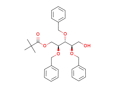 2,3,4-tri-O-benzyl-1-O-pivaloyl-D-ribitol