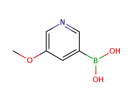 Molecular Structure of 850991-69-4 (5-Methoxypyridine-3-boronic acid)