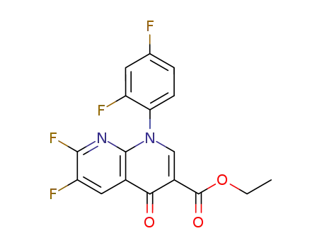 ethyl 1-(2,4-difluorophenyl)-6,7-difluoro-1,4-dihydro-4-oxo-1, 8-naphthyridine-3-carboxylate