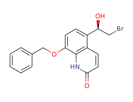 Molecular Structure of 530084-79-8 (8-Benzyloxy-5-((R)-2-broMo-1-hydroxyethyl)-1H-quinolinone)