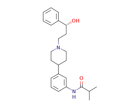 Molecular Structure of 387826-71-3 (Propanamide,
N-[3-[1-[(3R)-3-hydroxy-3-phenylpropyl]-4-piperidinyl]phenyl]-2-methyl-)