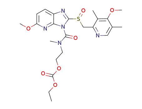 ethyl 2-[[[5-methoxy-2-[[(4-methoxy-3,5-dimethyl-2-pyridyl)methyl]sulfinyl]-3H-imidazo[4,5-b]pyridin-3-yl]carbonyl](methyl)amino]ethyl carbonate