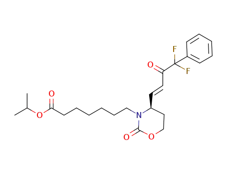 isopropyl 7-{(4R)-4-[(1E)-4,4-difluoro-3-oxo-4-phenylbut-1-en-1-yl]-2-oxo-1,3-oxazinan-3-yl}heptanoate