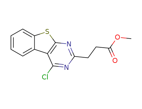 Methyl 3-(4-chlorobenzothieno[2, 3-d]pyrimid in-2-yl)propionate