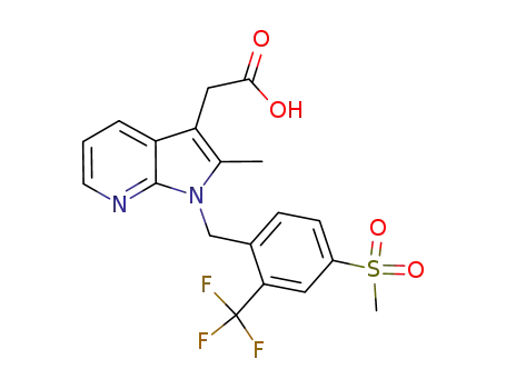 2-[2-methyl-1-[[4-methylsulfonyl-2-(trifluoromethyl)phenyl]methyl]pyrrolo[2,3-b]pyridine-3-yl]acetic acid