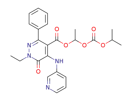 1-[(isopropoxycarbonyl)oxy]ethyl 1-ethyl-6-oxo-3-phenyl-5-(pyridin-3-ylamino)-1,6-dihydropyridazine-4-carboxylate