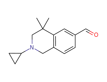 2-cyclopropyl-4,4-dimethyl-1,2,3,4-tetrahydroisoquinoline-6-carbaldehyde