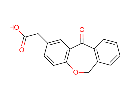 55453-87-7,Isoxepac,11-Oxo-6,11-dihydrodibenz[b,e]oxepin-2-aceticacid;6,11-Dihydro-11-oxodibenz[b,e]oxepin-2-acetic acid;Artil;HP 549;NSC 300907;P 720549;