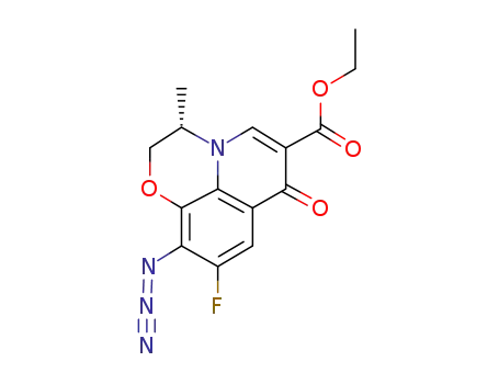 ethyl (S)-10-azido-9-fluoro-2,3-dihydro-3-methyl-7-oxo-7H-pyrido[1,2,3-de][1,4]benzoxazine-6-carboxylate