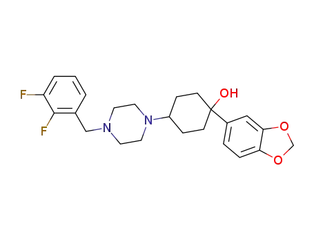 Z-1-(1,3-benzodioxol-5-yl)-4-[4-[(2,3-difluorophenyl)methyl]-1-piperazinyl]cyclohexanol