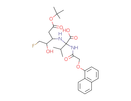 (3RS,4RS)-3-[N-((1-naphthyloxy)acetyl)valinyl]amino-5-fluoro-4-hydroxypentanoic acid, tert-butyl ester