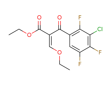 Ethyl 3-ethoxy-2-(3'-chloro-2',4',5'-trifluorobenzoyl)acrylate