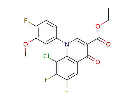 ethyl 8-chloro-6,7-difluoro-1-(4-fluoro-3-methoxyphenyl)-4-oxo-1,4-dihydroquinoline-3-carboxylate