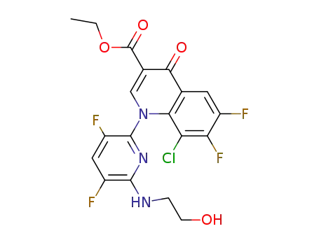 ethyl 8-Chloro-6,7-difluoro-1-[3,5-difluoro-6-(2-hydroxyethylamino)pyridin-2-yl]-4-oxo-1,4-dihydroquinoline-3-carboxylate