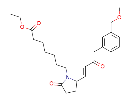 7-{2R-[4-(3-methoxymethyl-phenyl)-3-oxo-but-1-enyl]-5-oxo-pyrrolidin-1-yl}-heptanoic acid ethyl ester