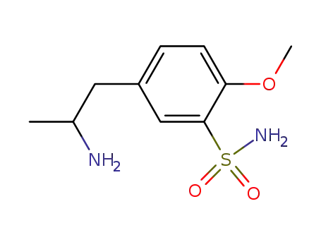 Molecular Structure of 112244-38-9 (5-(2-Aminopropyl)-2-methoxybenzenesulfonamide)