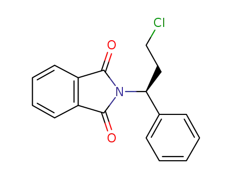 Molecular Structure of 387827-49-8 (1H-Isoindole-1,3(2H)-dione, 2-[(1S)-3-chloro-1-phenylpropyl]-)