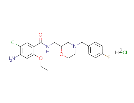(RS)-4-amino-5-chloro-2-ethoxy-N-{[4-(4-fluoro-benzyl)-2-morpholinyl]-methyl}-benzamide dihydrochloride