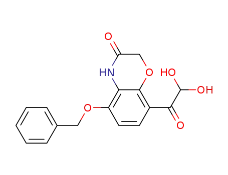 5-benzyloxy-8-(2,2-dihydroxyacetyl)-4H-benzo[1,4]oxazin-3-one