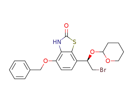 4-(benzyloxy)-7-{(1R)-2-bromo-1-[tetrahydro-2H-pyran-2-yloxy]ethyl}-1,3-benzothiazol-2(3H)-one