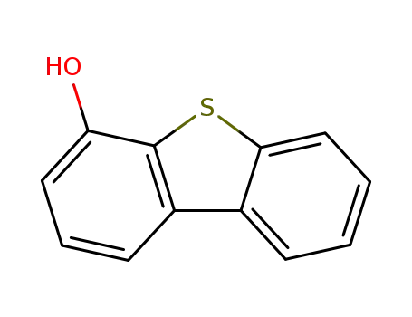 Molecular Structure of 24444-75-5 (4-HYDROXYDIBENZOTHIOPHENE)